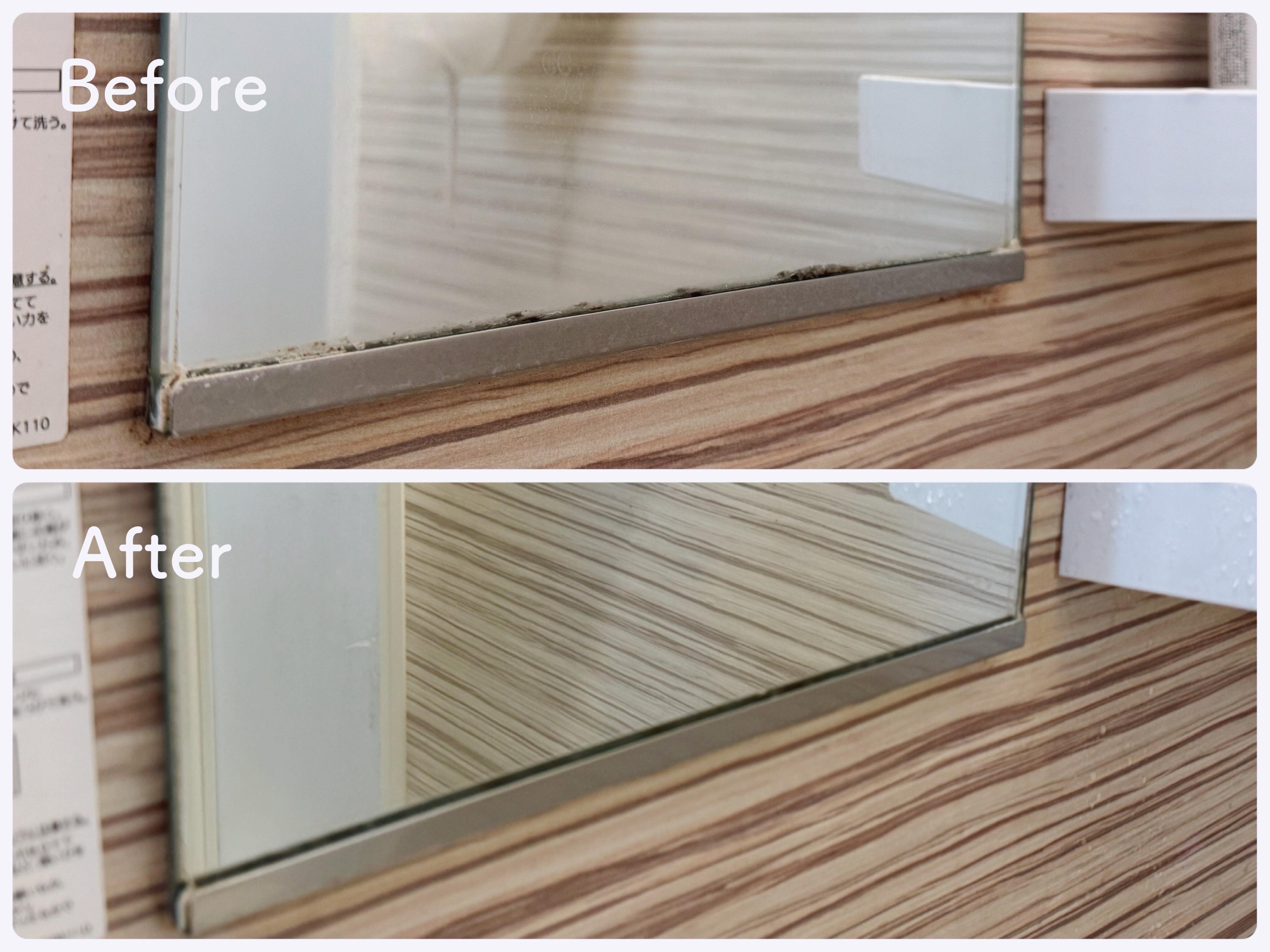 取れなかった水垢汚れが落ちた！