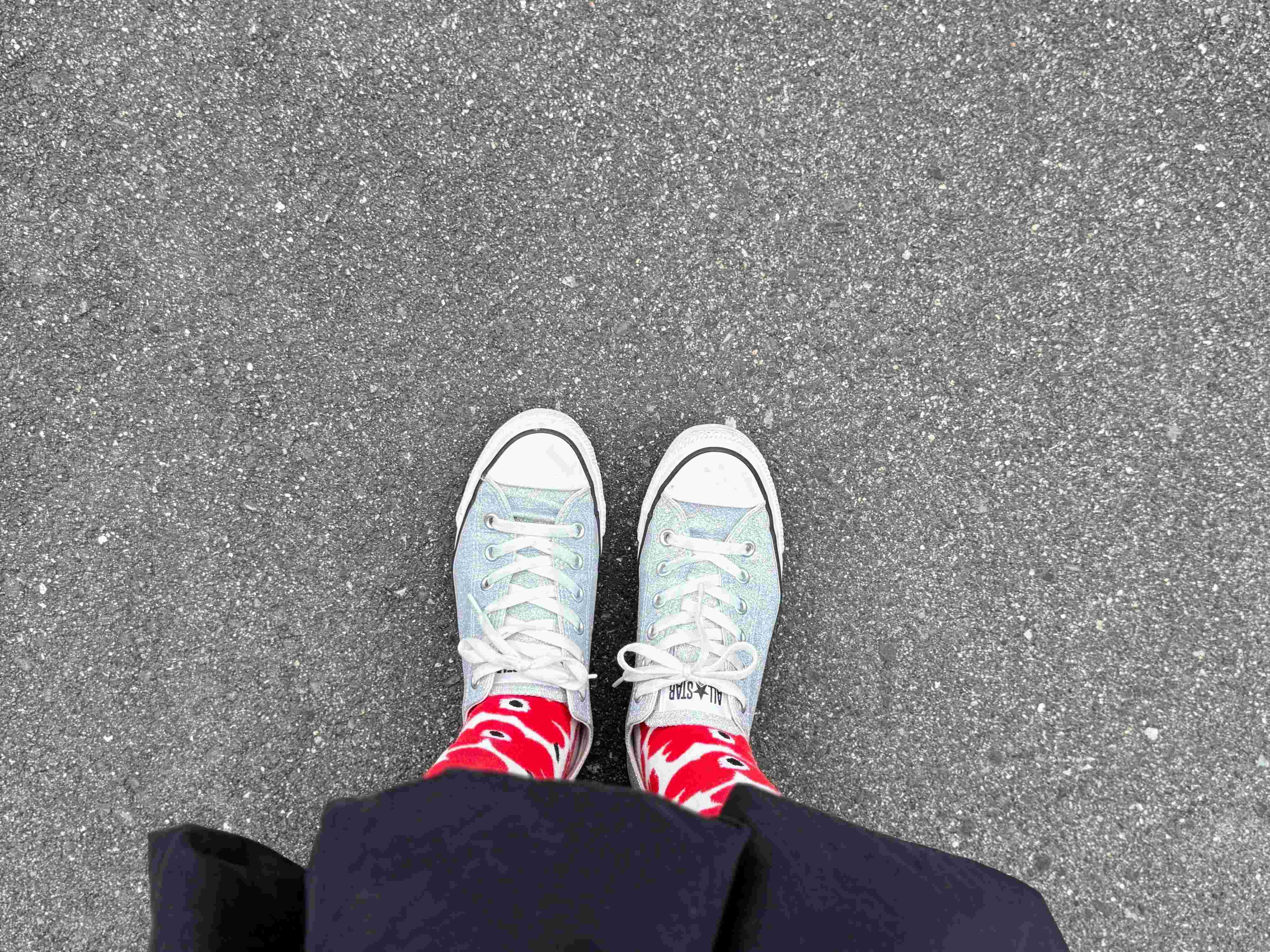 2．春カラーの靴下