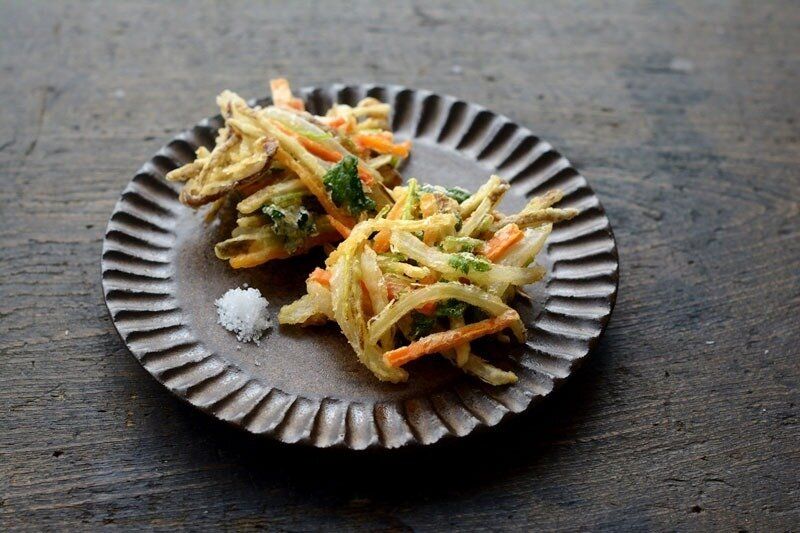 しいたけ入りかき揚げ