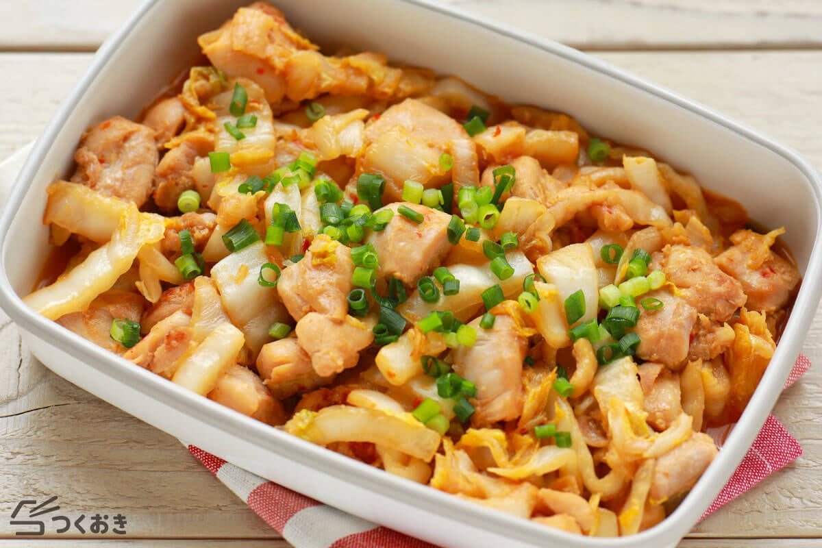 鶏肉と白菜のピリ辛みそ炒め