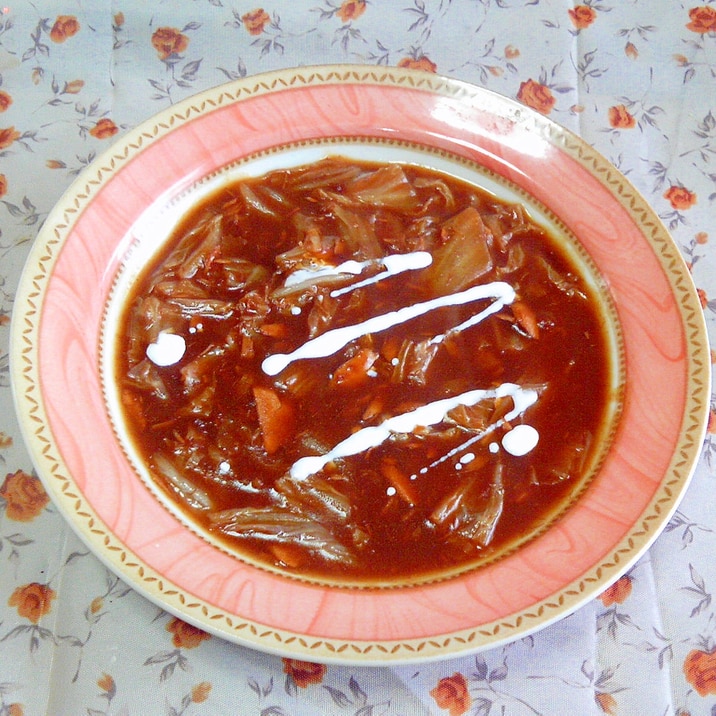 白菜とツナの簡単ビーフシチュー