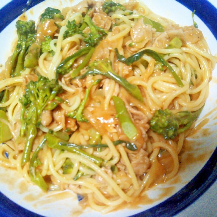 スティックセニョール&ポークのトマトソース★パスタ