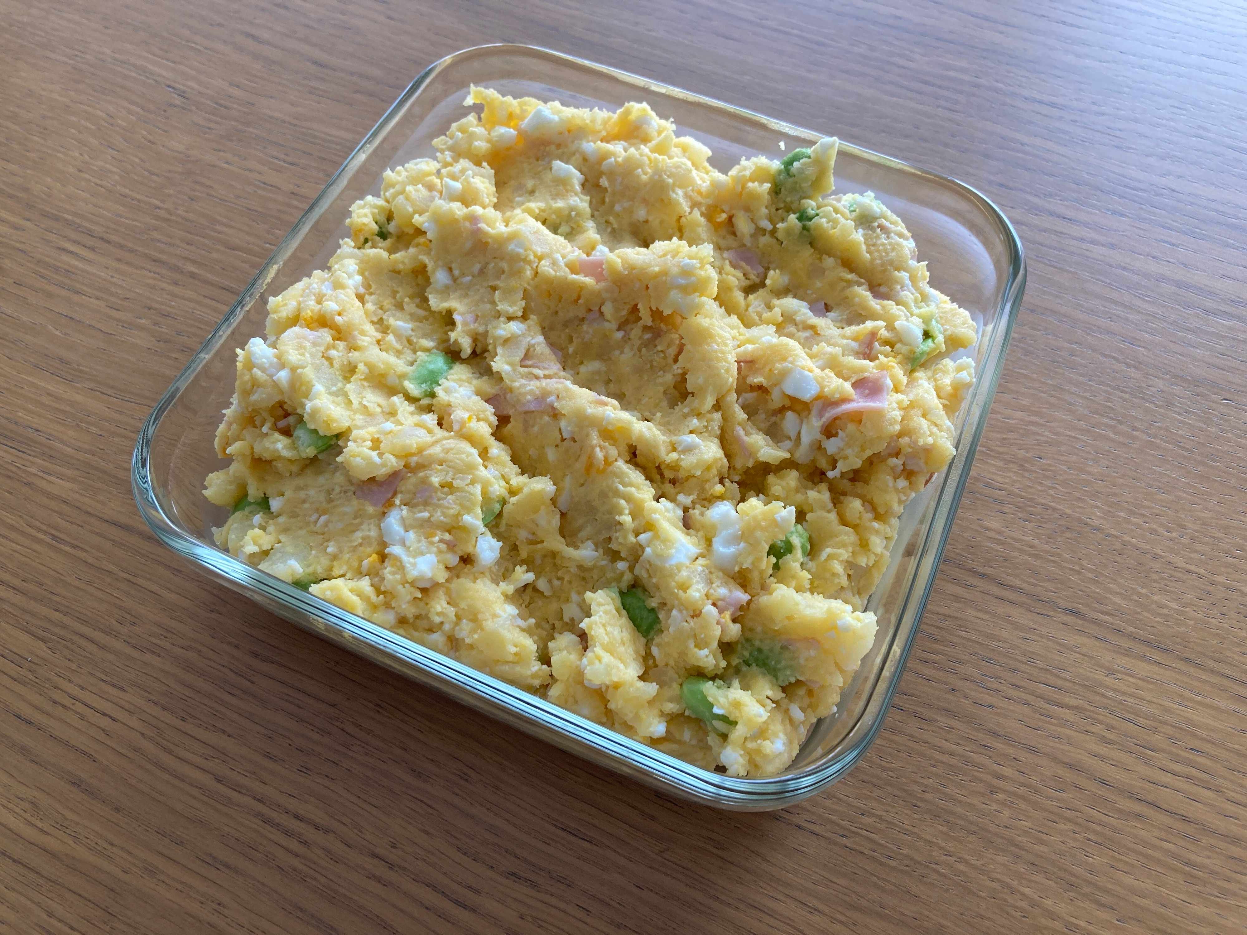 ハムと枝豆のポテトサラダ