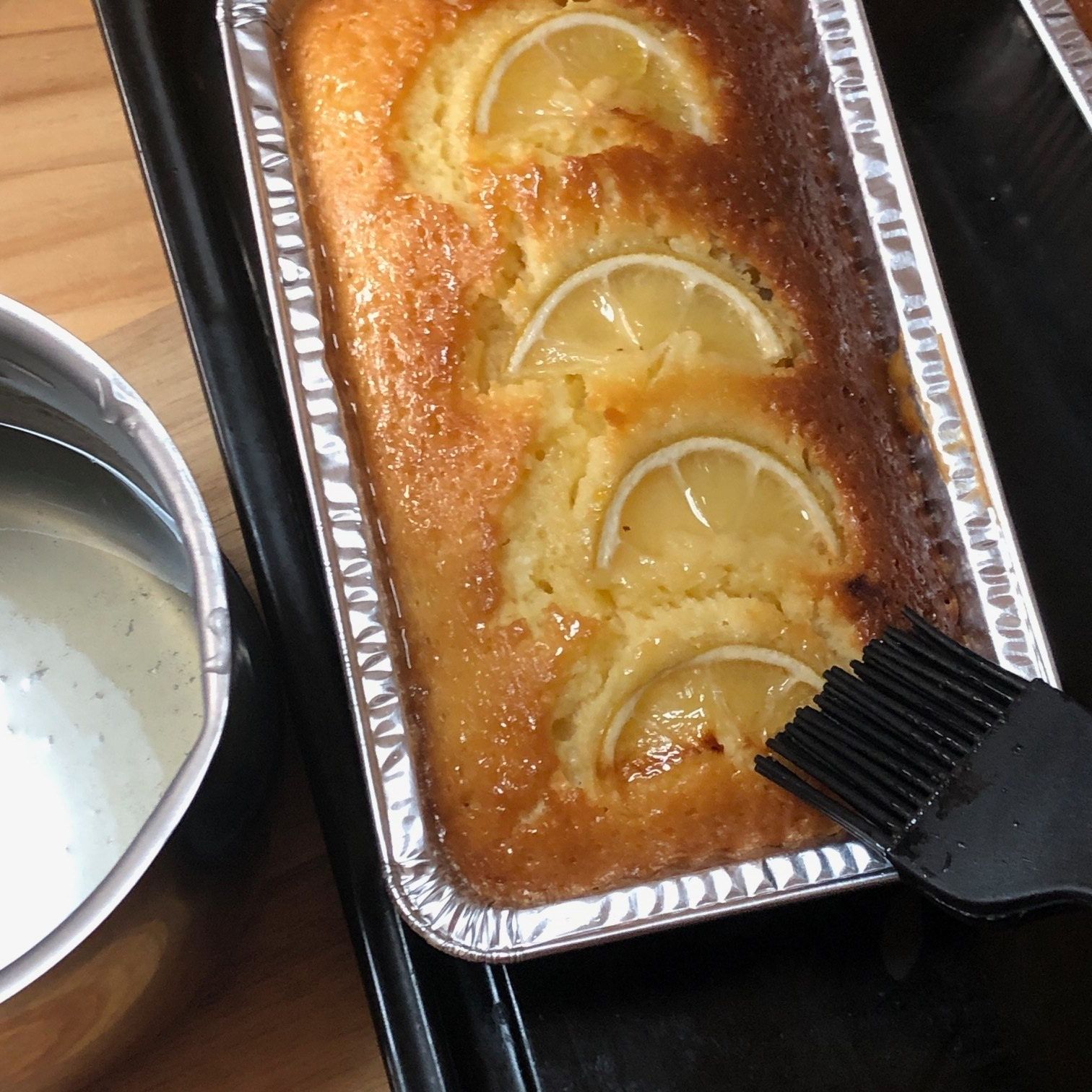 シロップを塗る