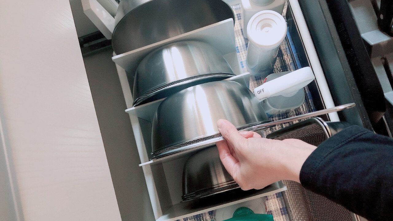 キッチンの引き出し内