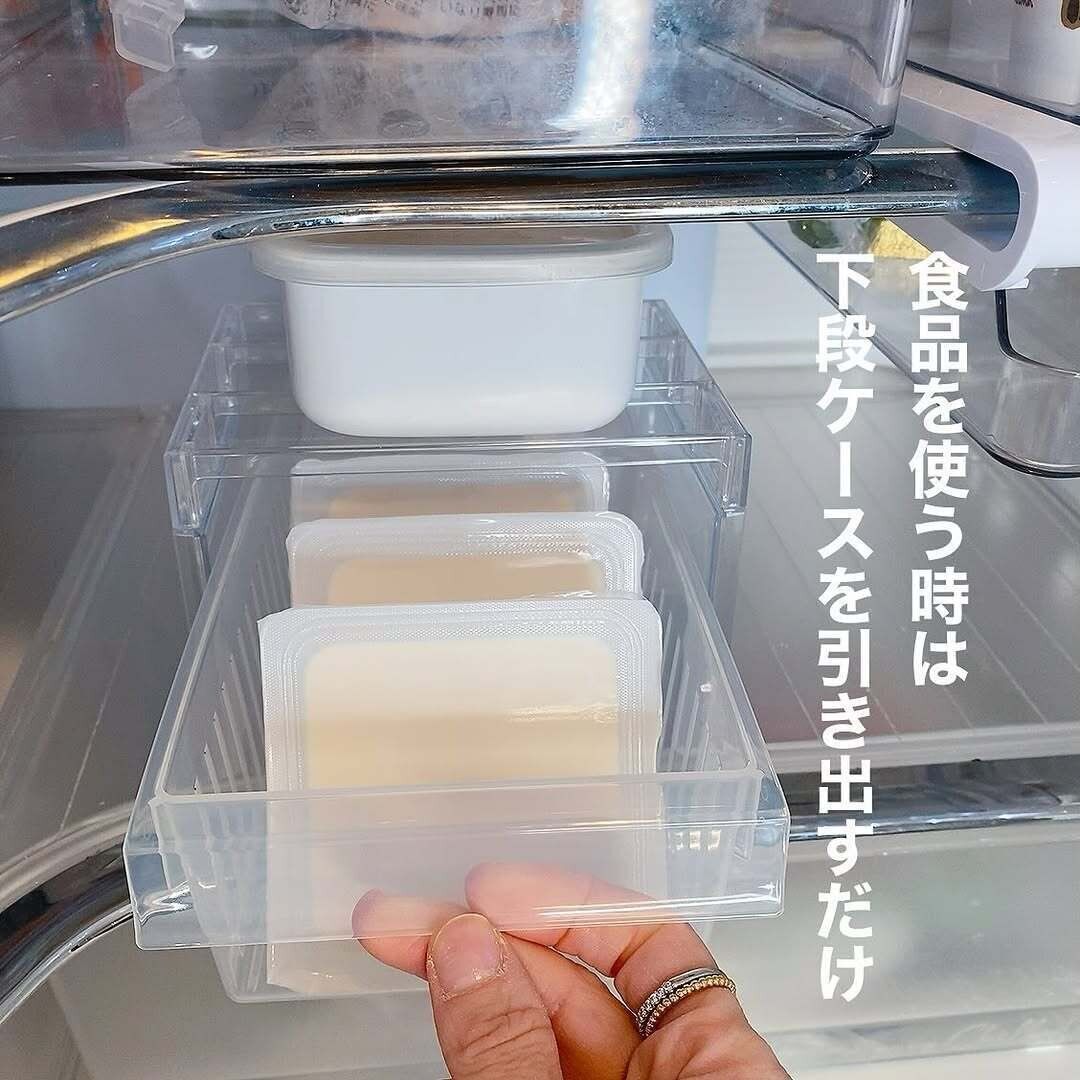 【セリア】下段はケースを引き出すだけ