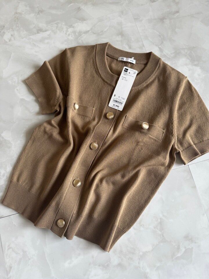 メタルボタンカーディガン　GU