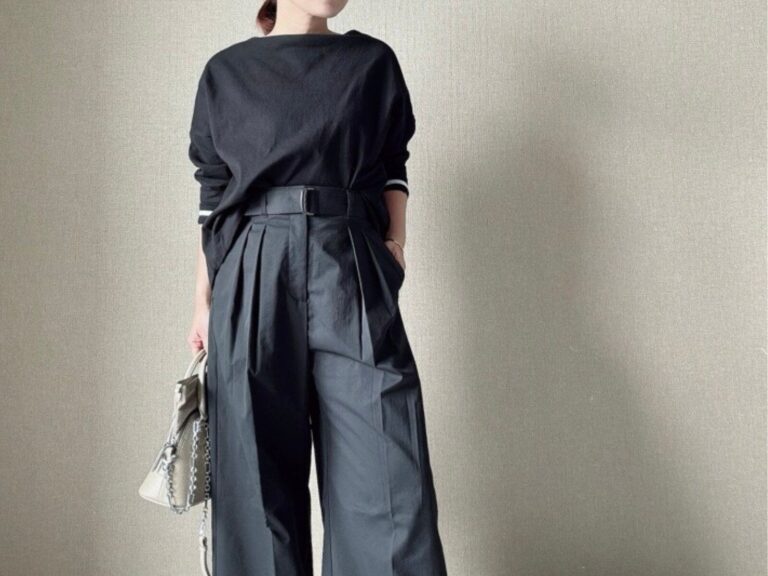 【GU】「脚長に見える！」と話題！シワにもなりにくいお値段以上のワイドパンツ