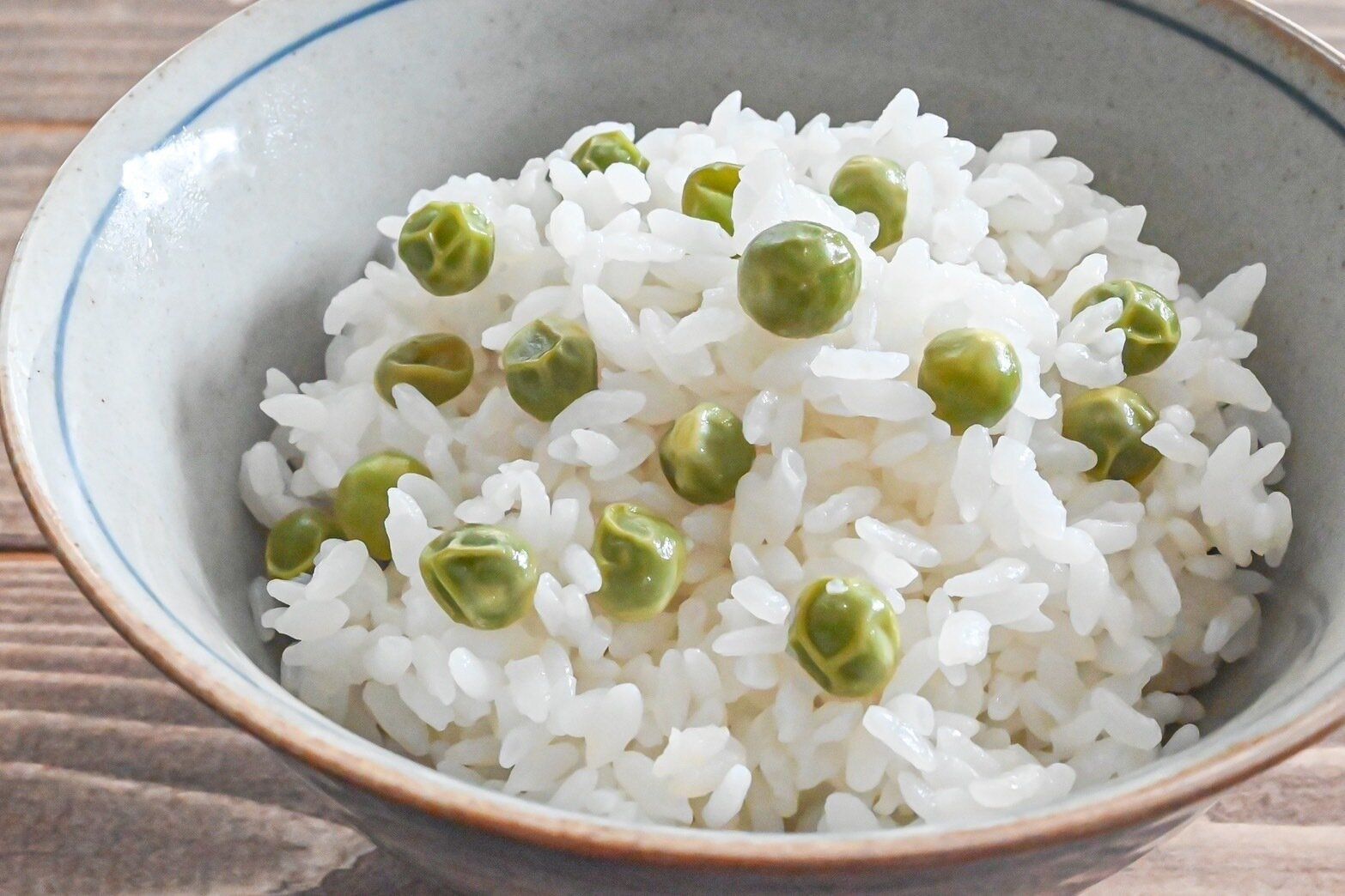 グリーンピースごはん