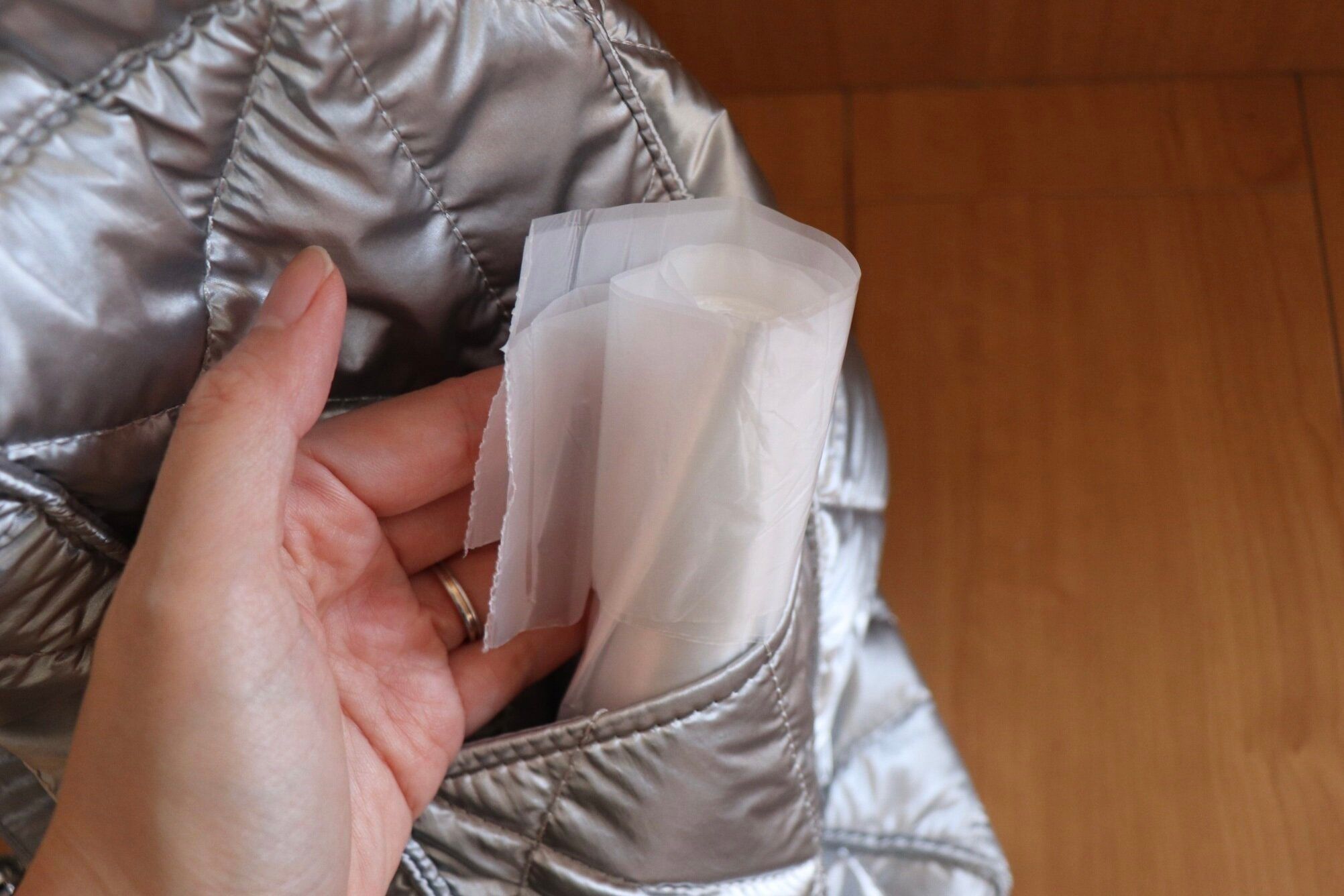 【セリア】ゴミ箱のセットがラクになる！セリアの手さげ袋