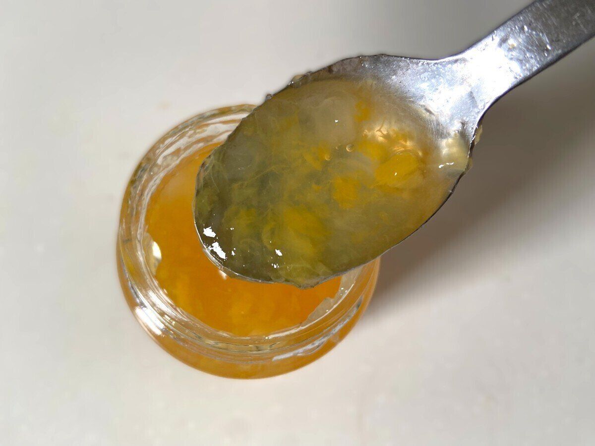スプーンですくったところ
