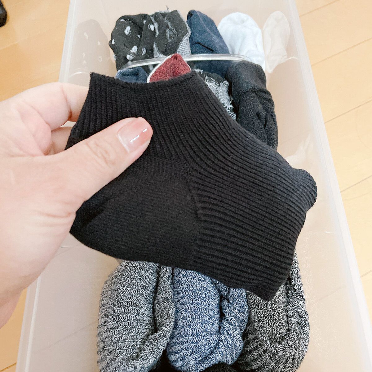 裏返しのままでも気にせずしまえる