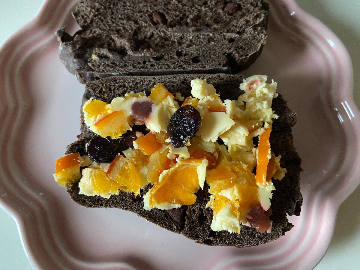 チョコパンに塗る