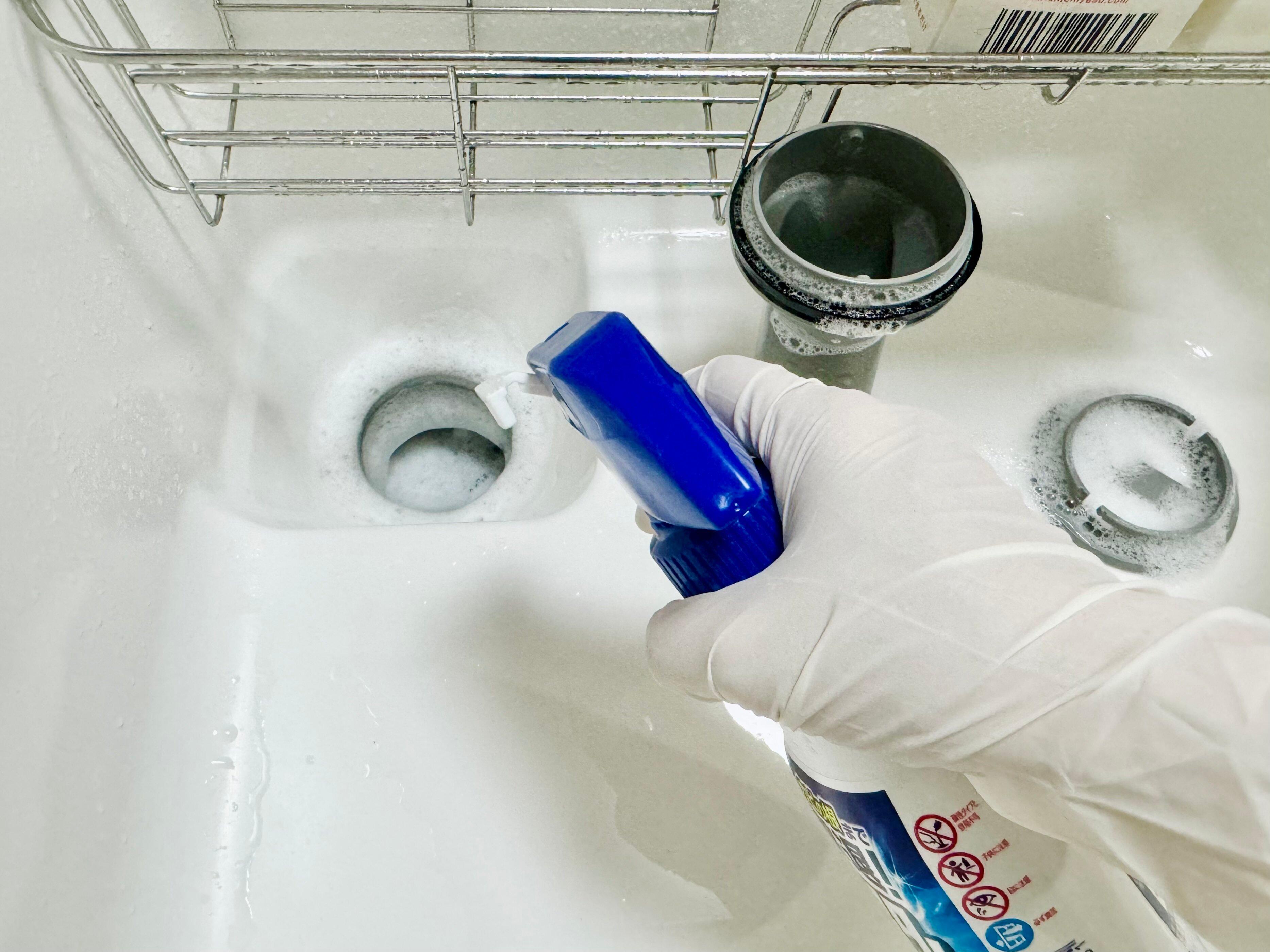 キッチン排水口掃除