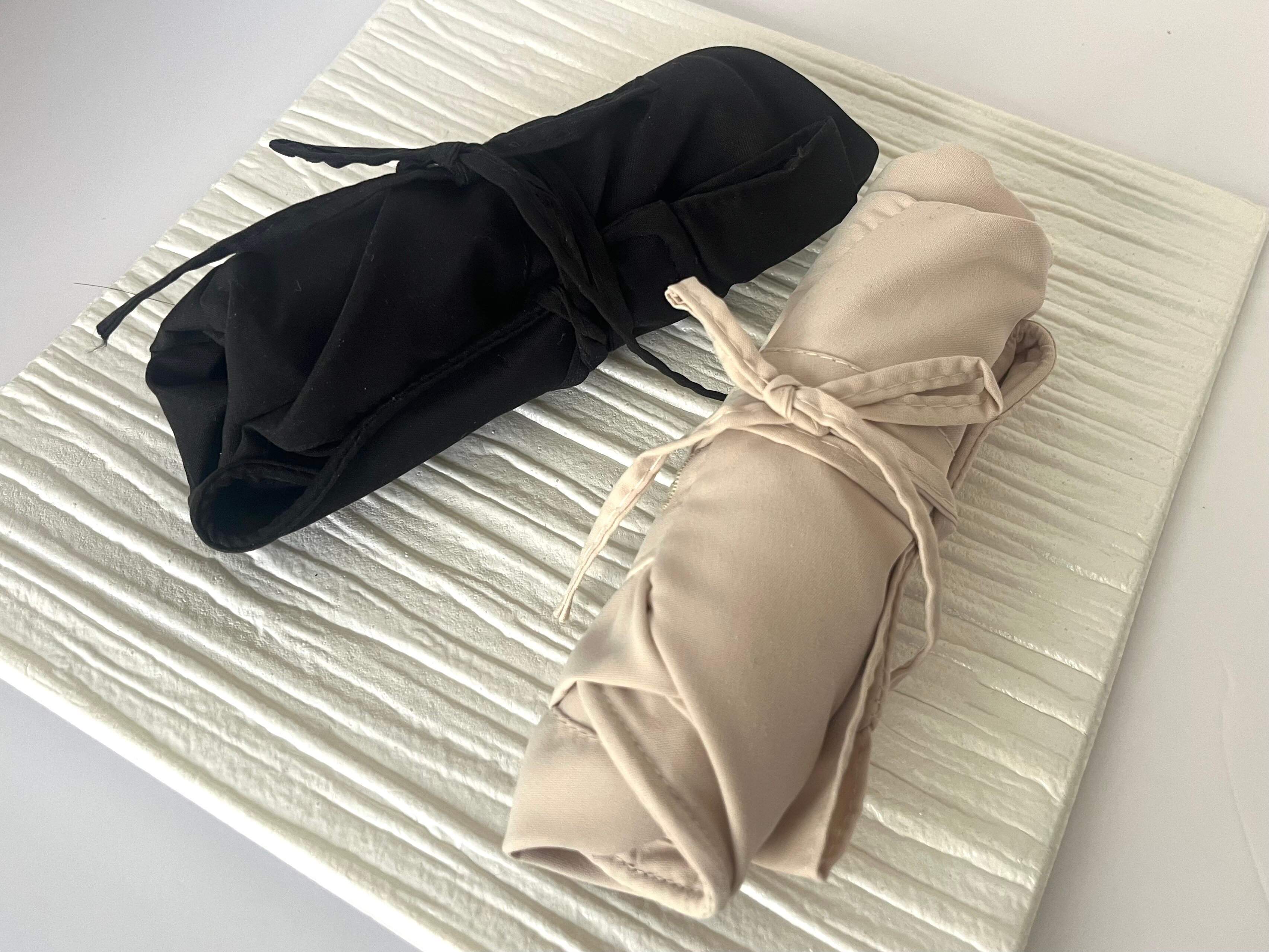 折り畳めるUVカット帽子 畳んだ画像