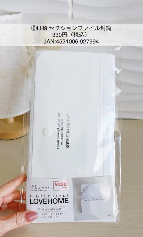 キャンドゥのLOVEHOMEコラボ企画！「セクションファイル封筒」