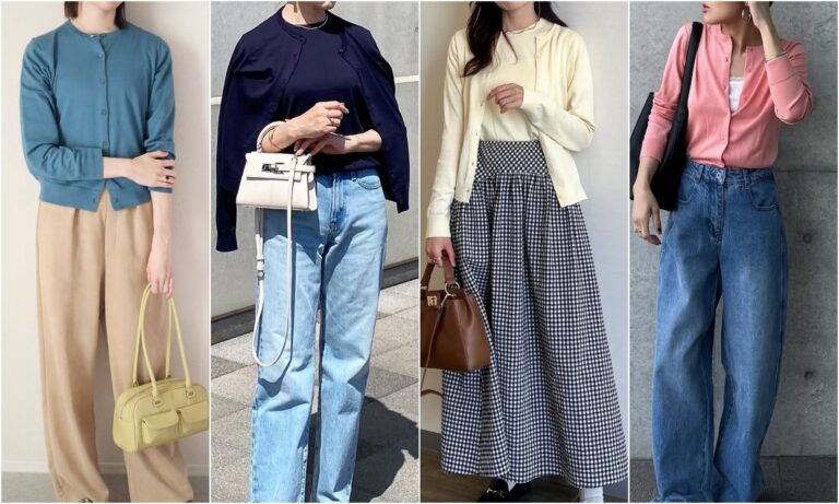 【ユニクロ】どの色にする？着回し自在「UVカットクルーネックカーディガン」コーデ集