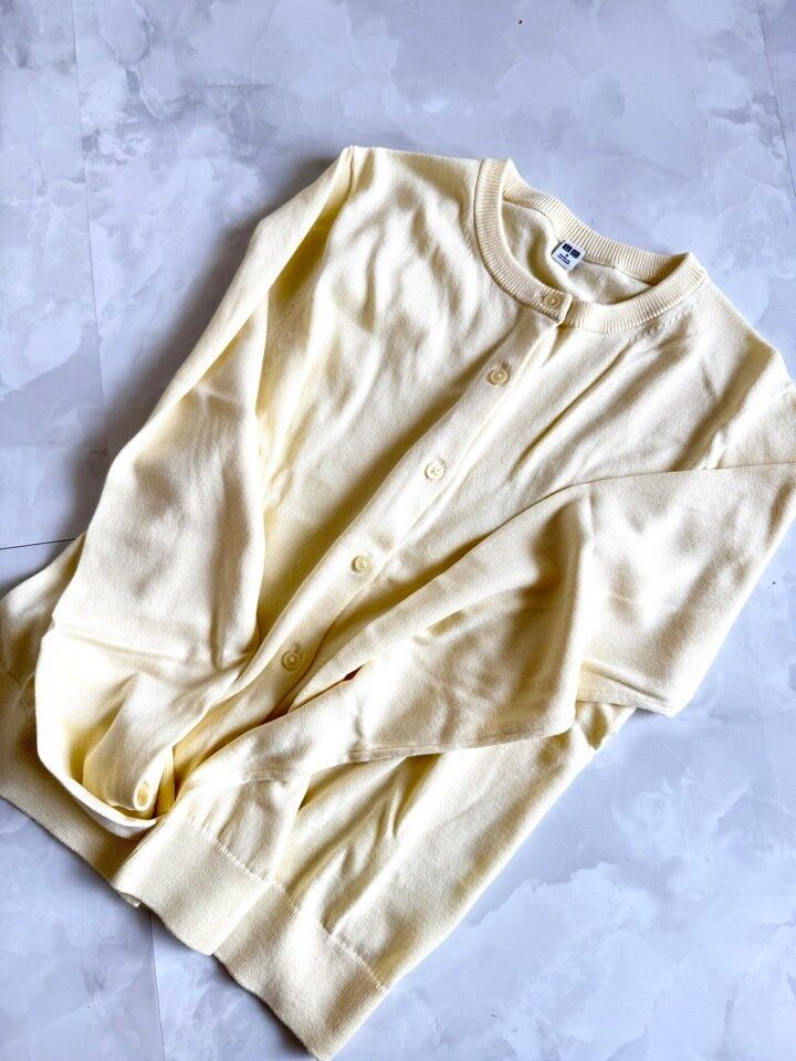 UVカットクルーネックカーディガン