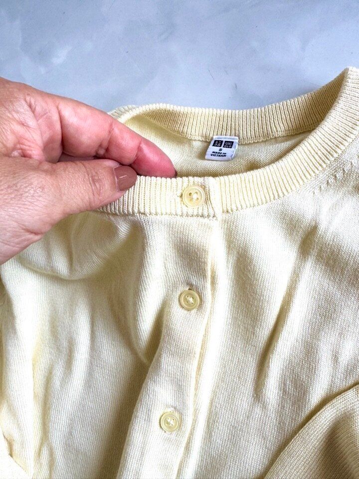 UVカットクルーネックカーディガン