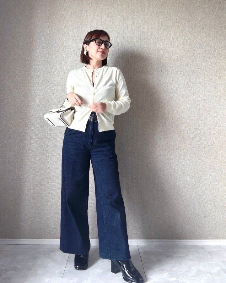 UVカットクルーネックカーディガン