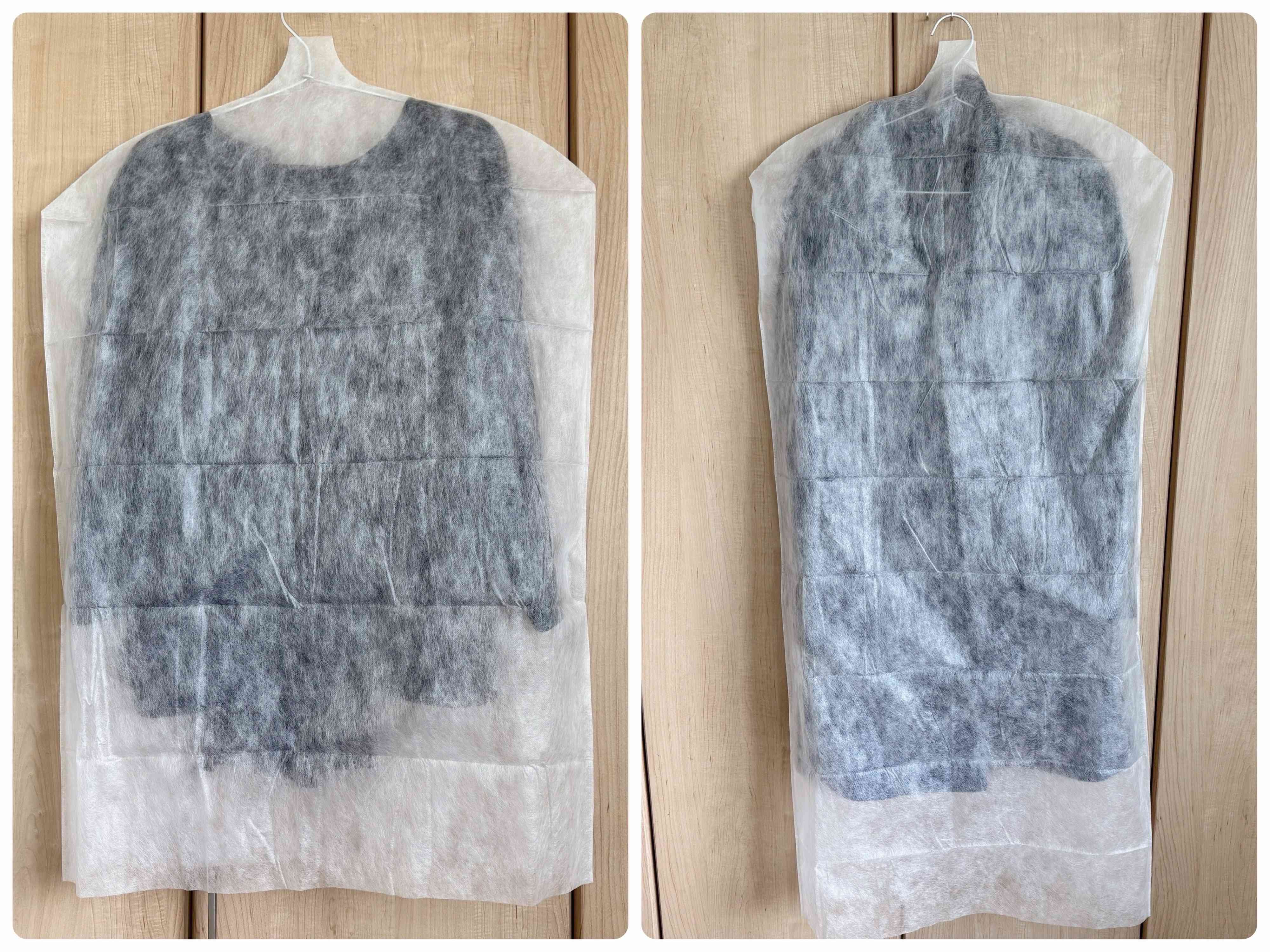 シンプルな白色だからクローゼットもすっきり整う