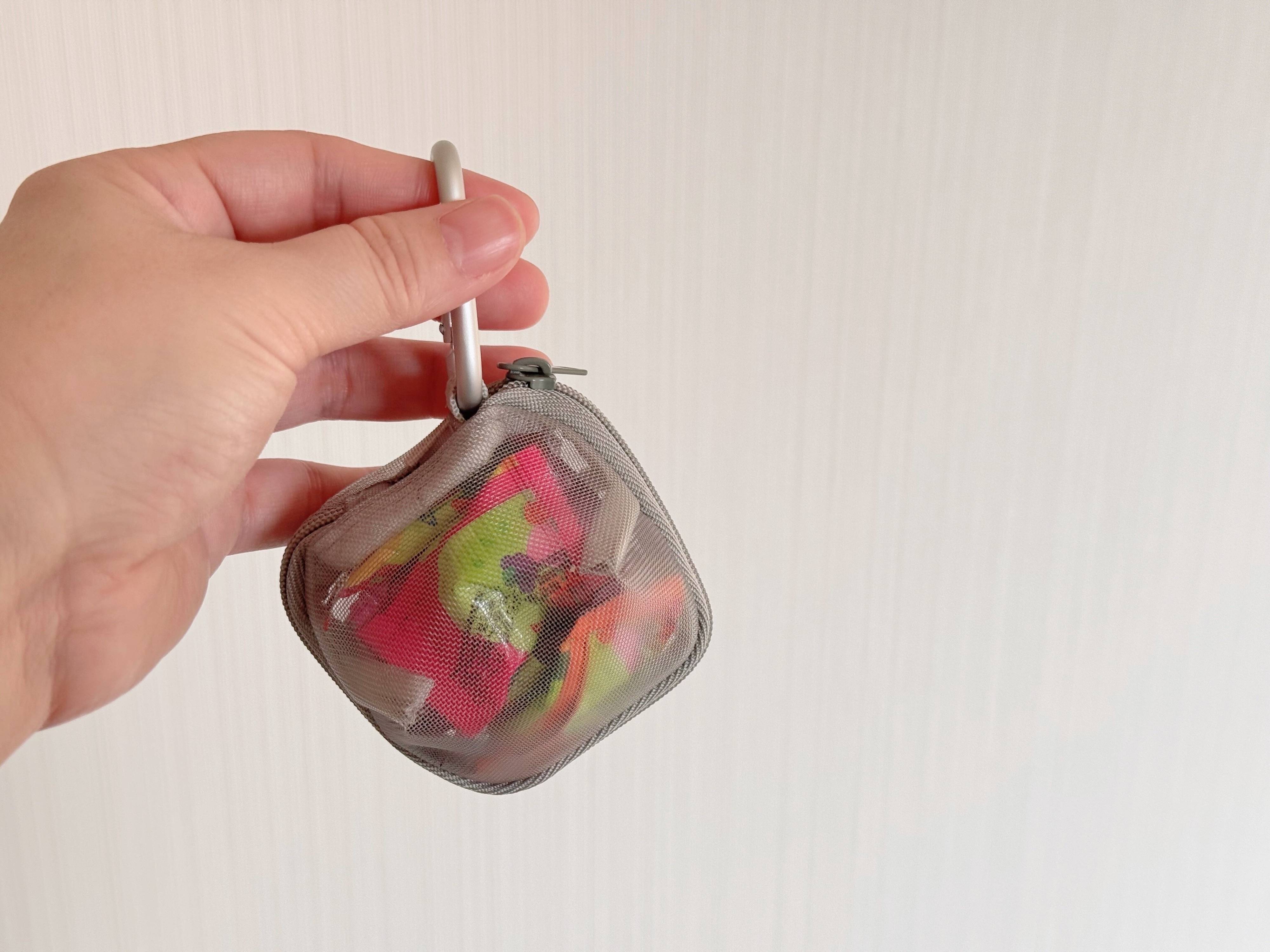 2.メッシュ素材で中身がわかりやすいから