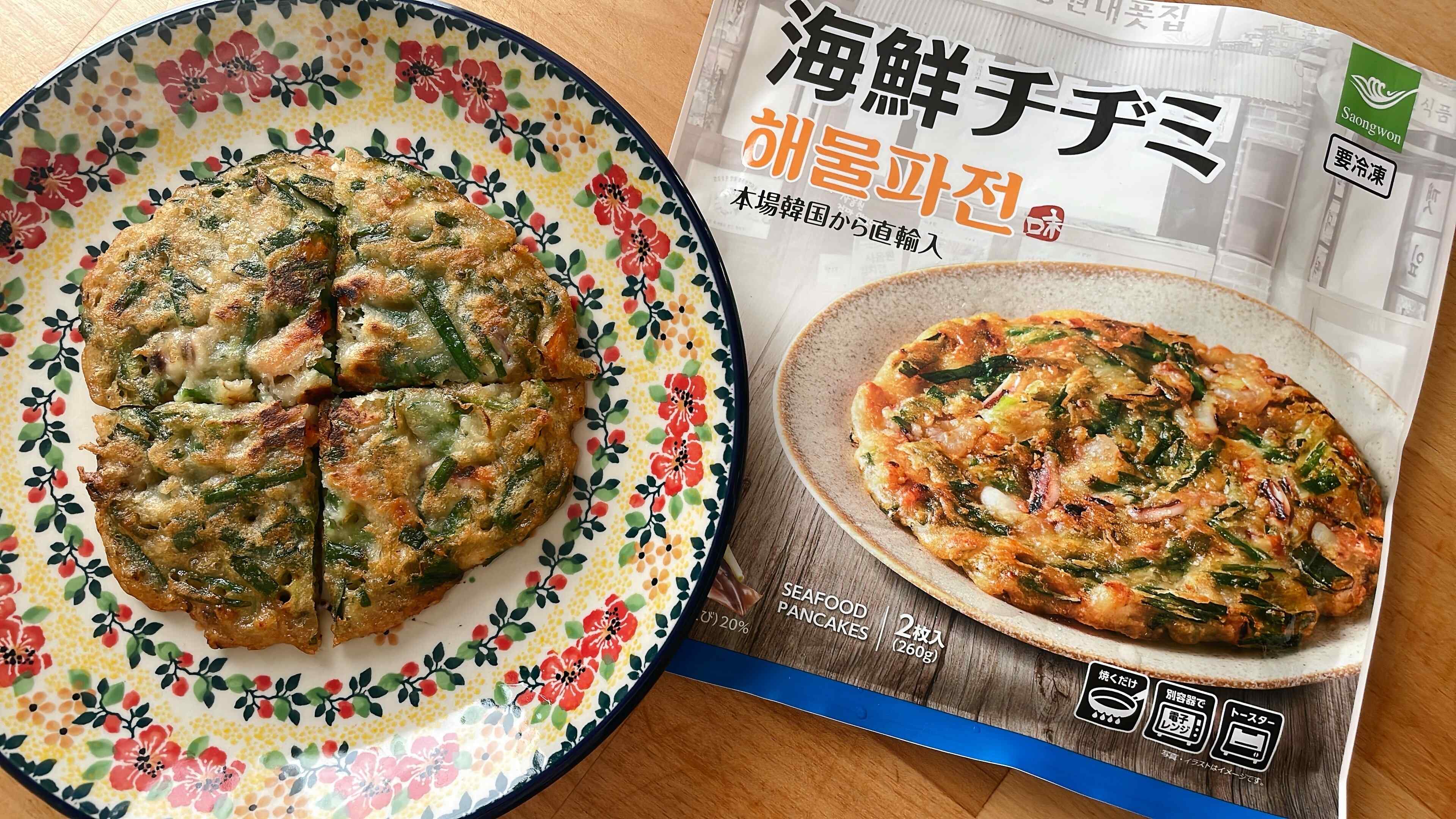 新商品、海鮮チヂミ