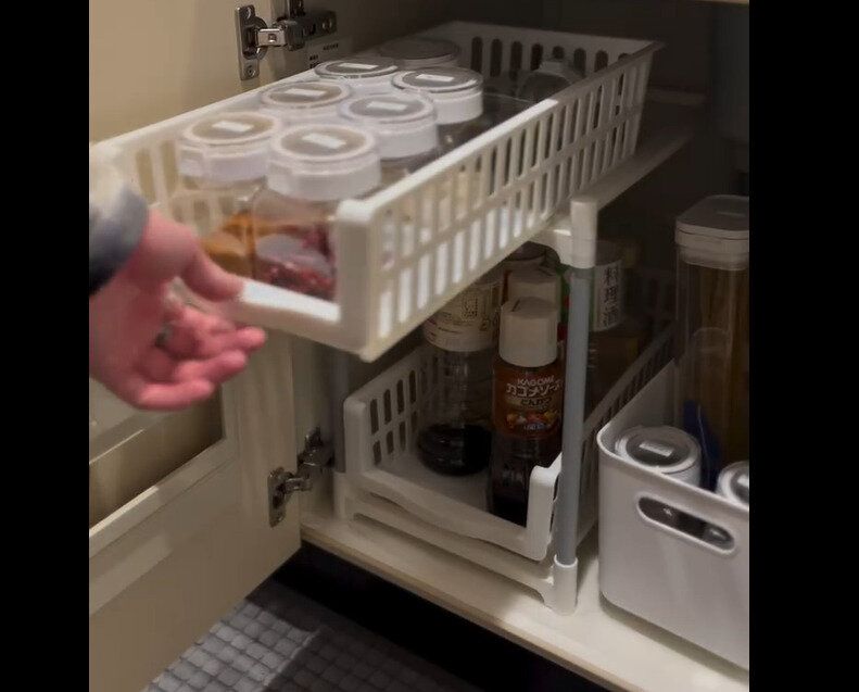 【ニトリ】QOLぶち上げ！Nスライドトレー2段ラック