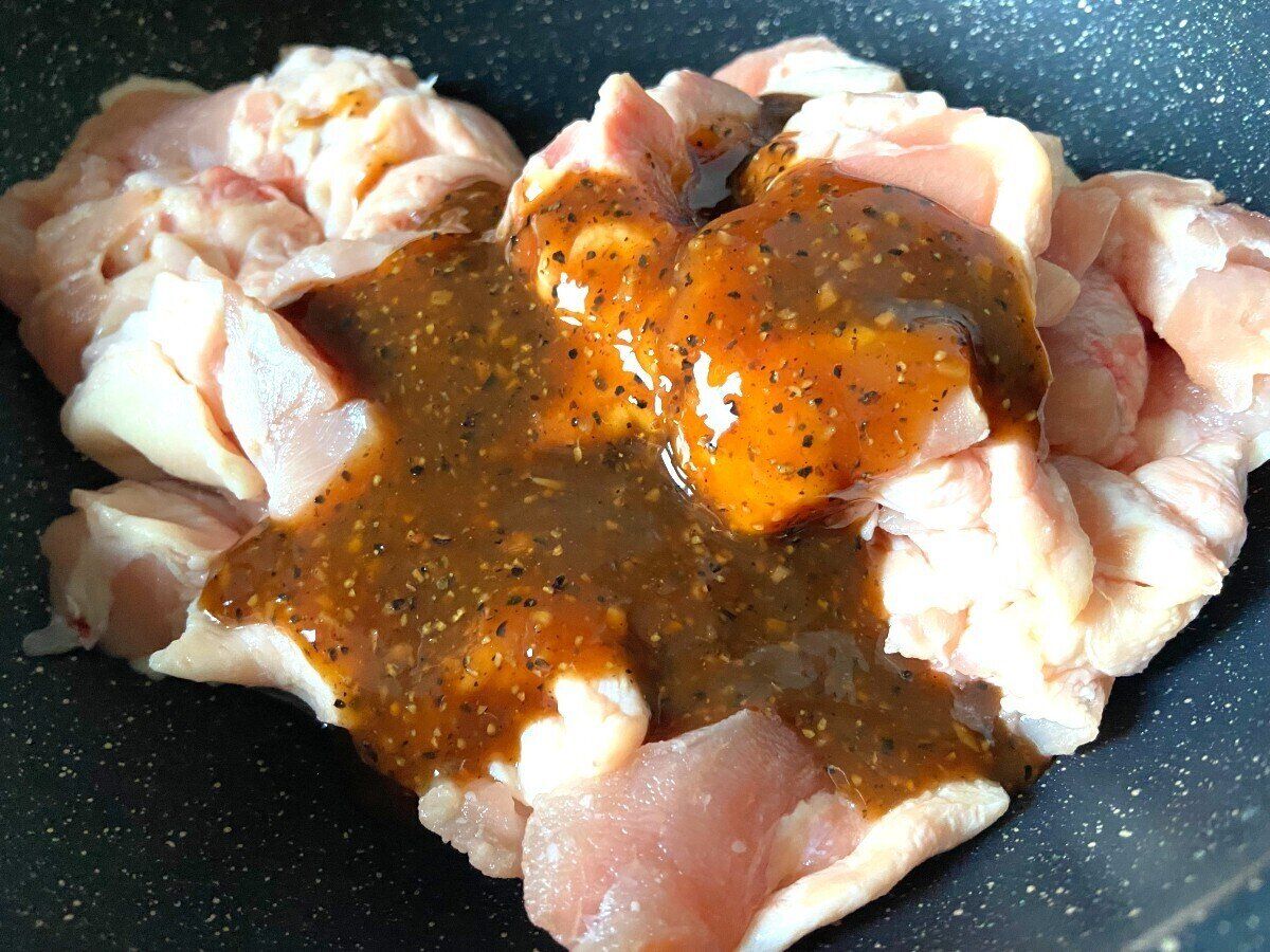鶏肉にもみ込む