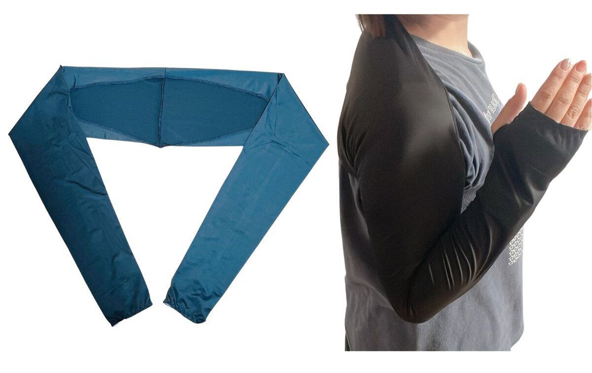 手の甲から肩まですっぽりカバー