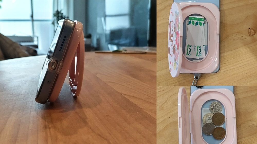 ウェットティッシュの蓋がスマホスタンド・小銭入れ・絆創膏入れに