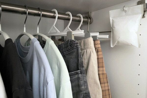 整ったクローゼット