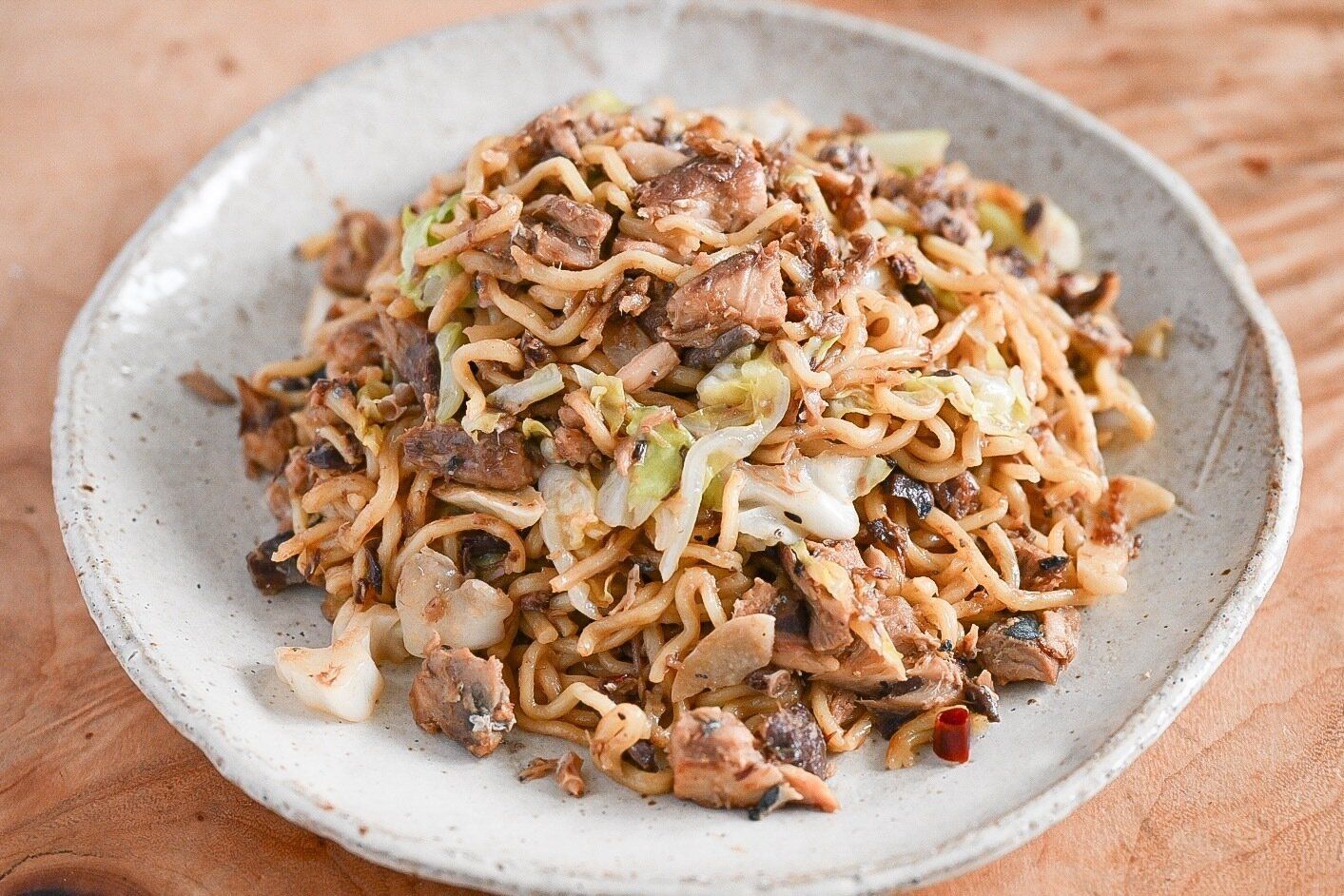 サバ缶焼きそば