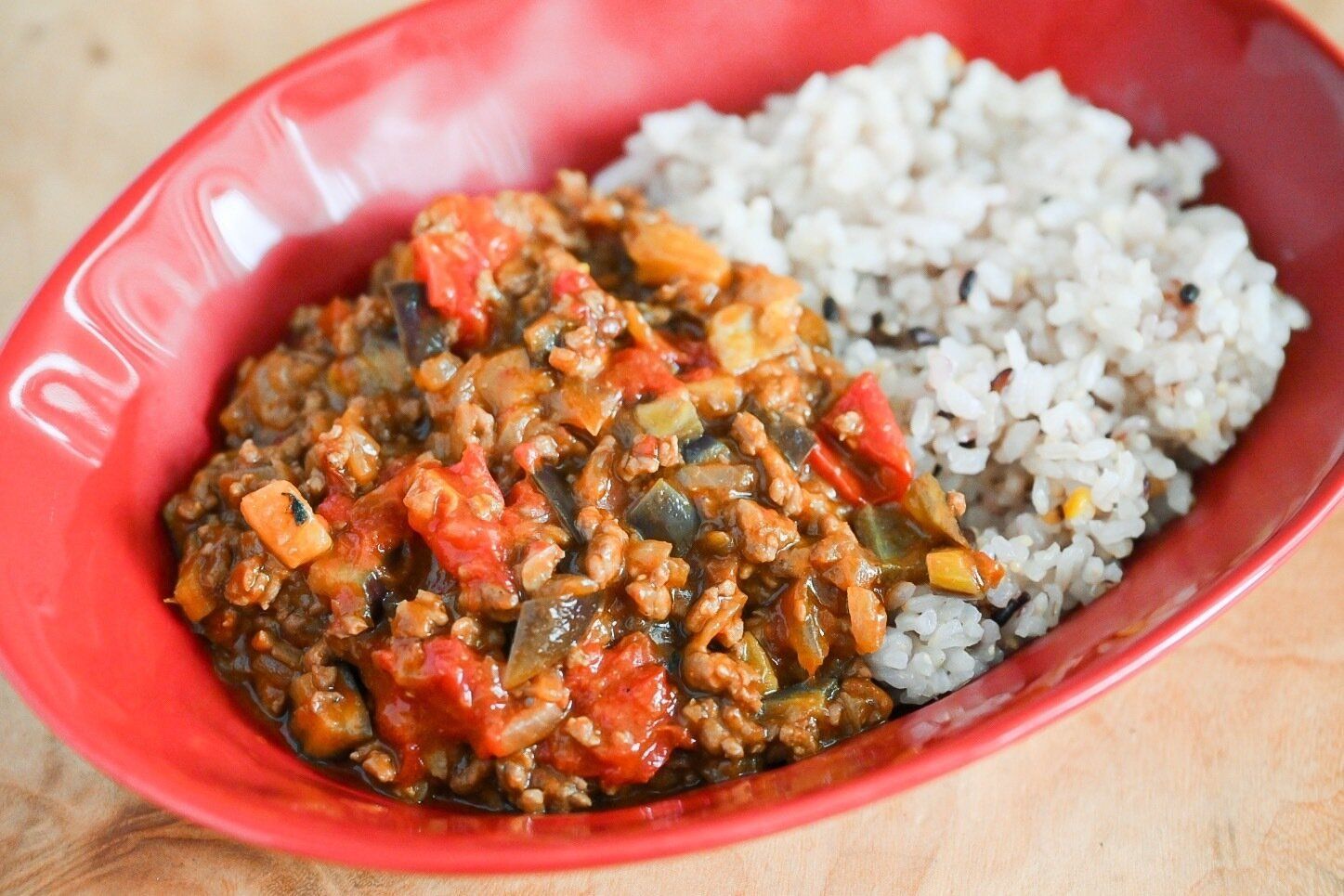 なすとトマトのカレー