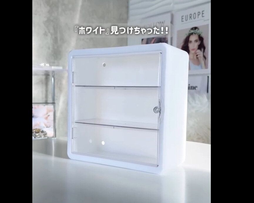 【ダイソー】かわいくて高見え!壁にも付けられるコレクションボックス