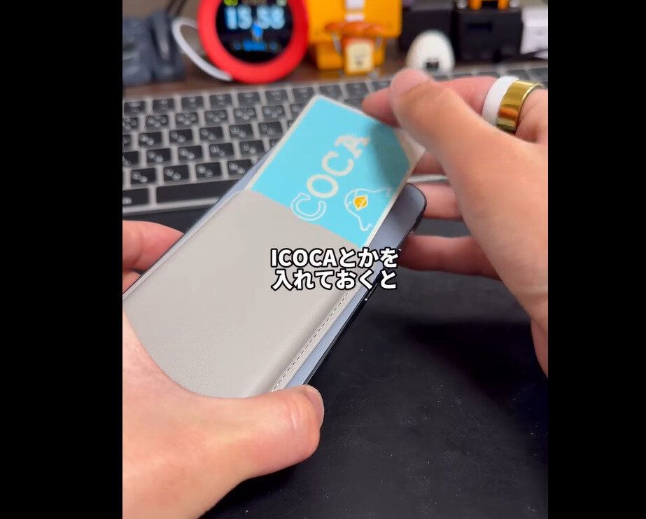 【ダイソー】330円は安すぎる!スマホ用カードホルダー