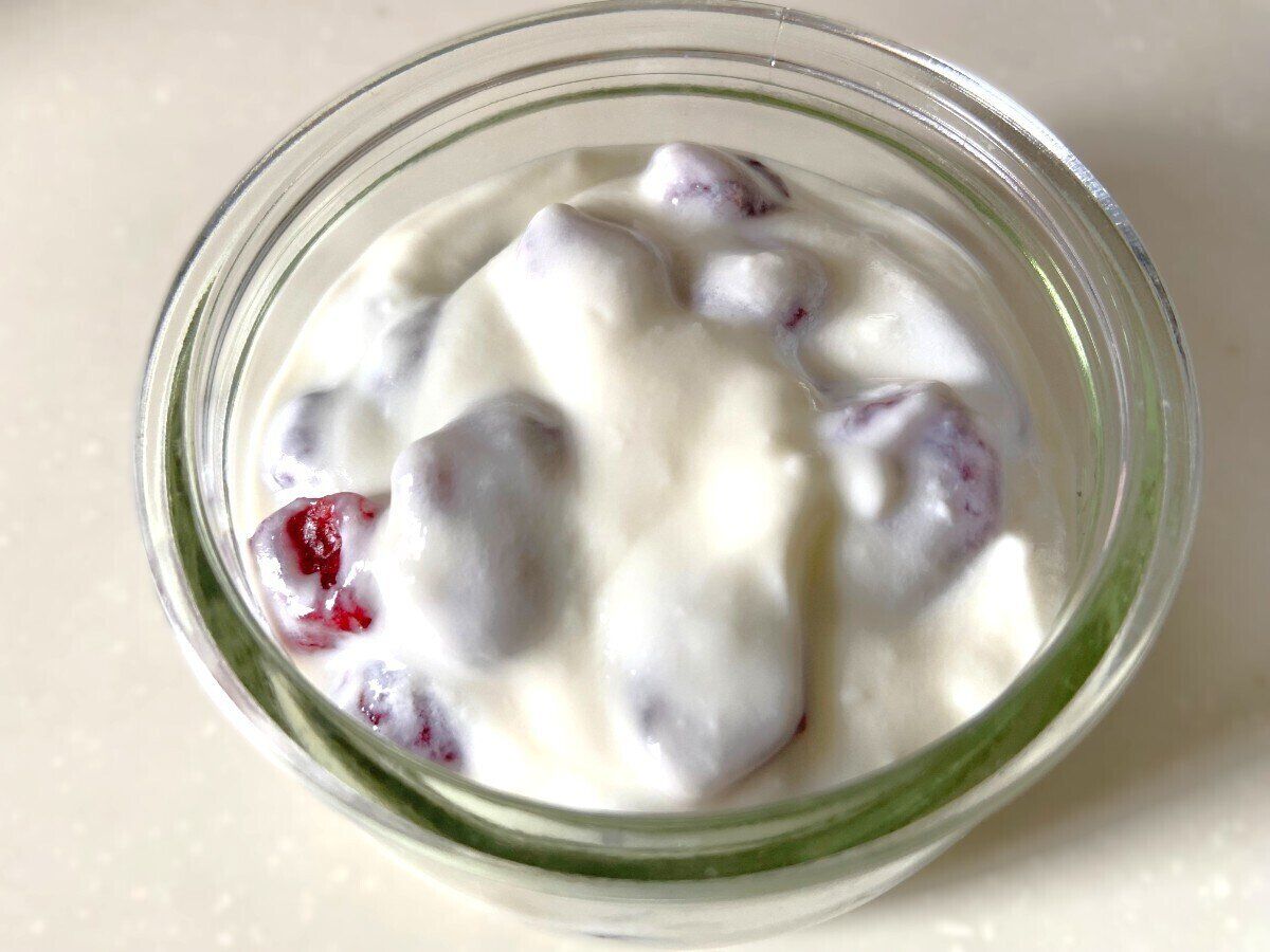 ヨーグルトに漬けて