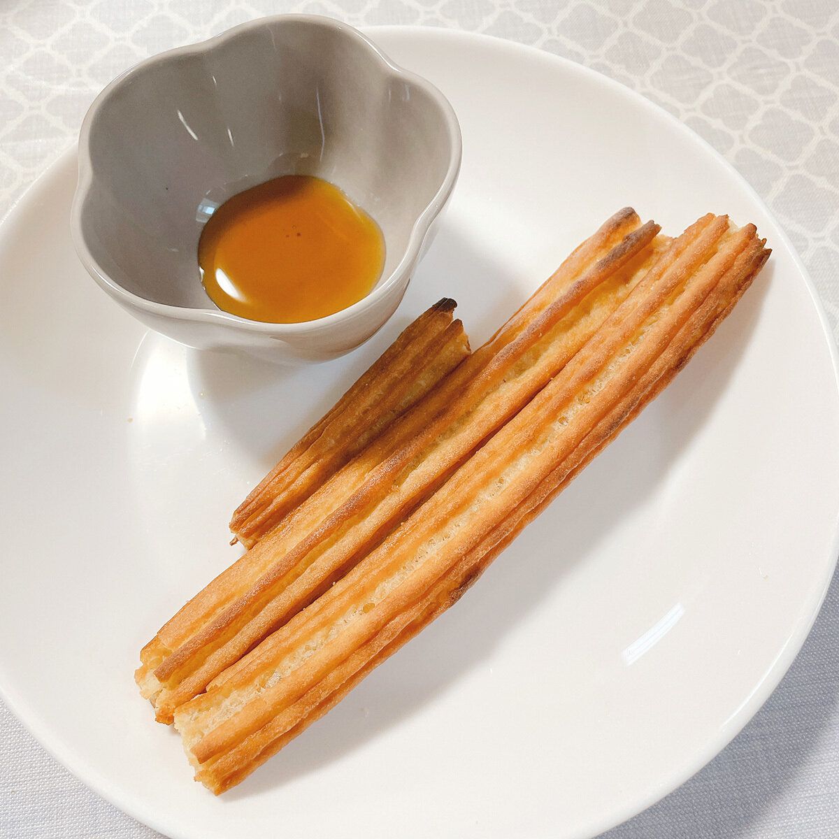 メープルシロップを添えて