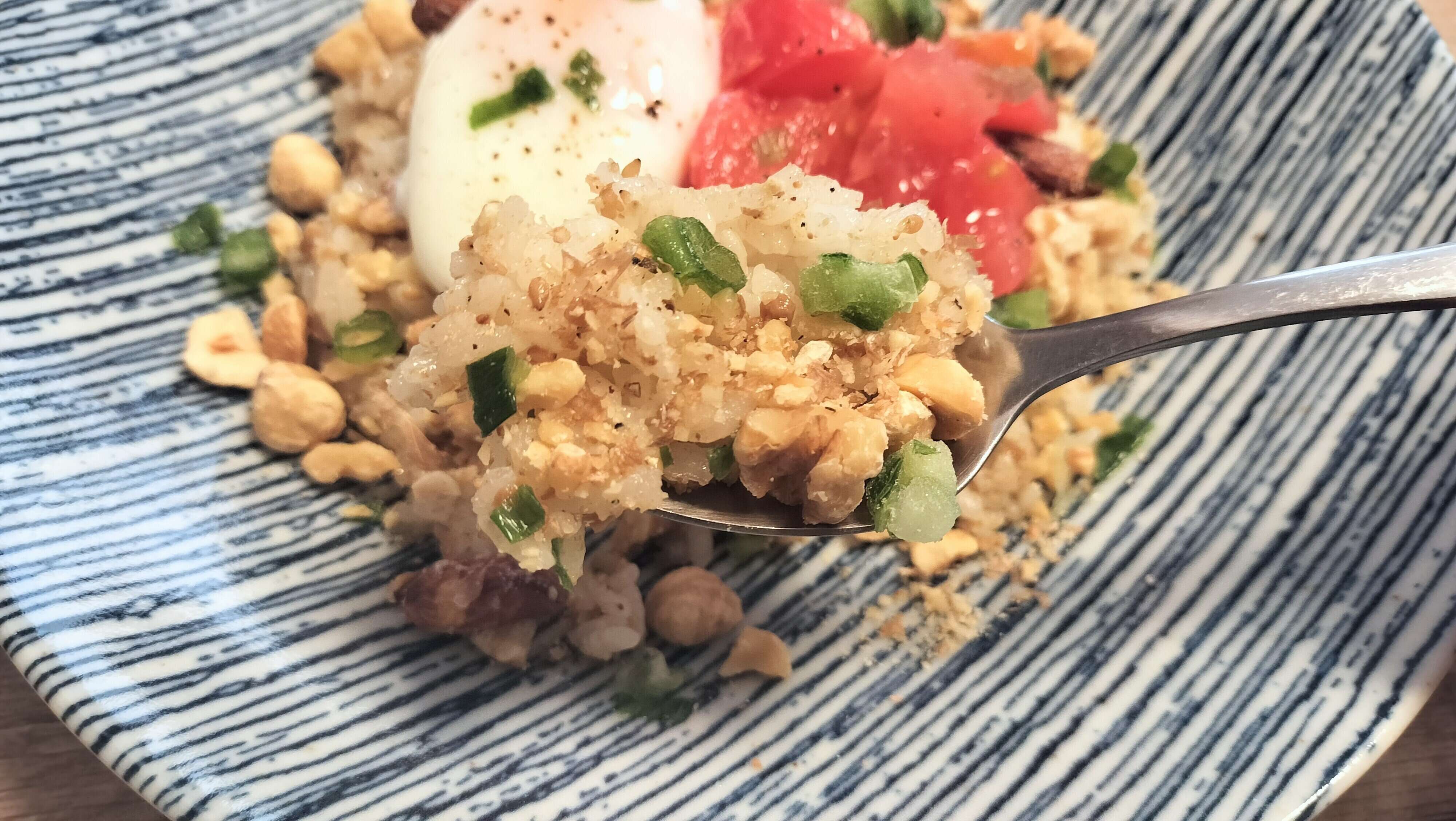 ナッツがざくざくしている