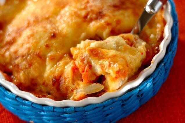 キムチチーズグラタン