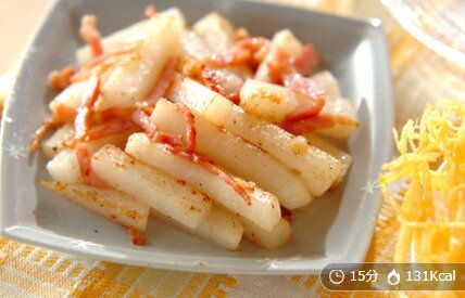 絶品 長芋のベーコン炒め やみつきに！