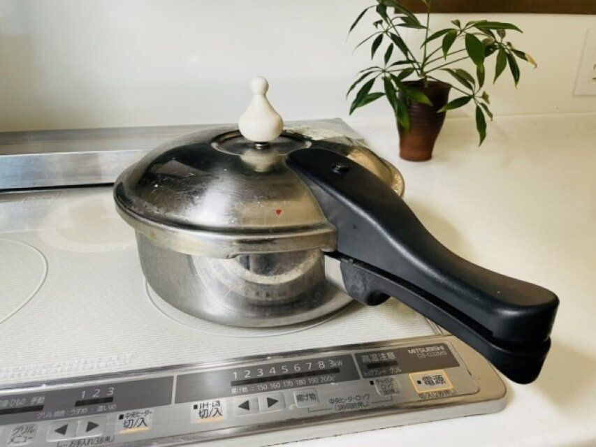 圧力鍋で炊飯