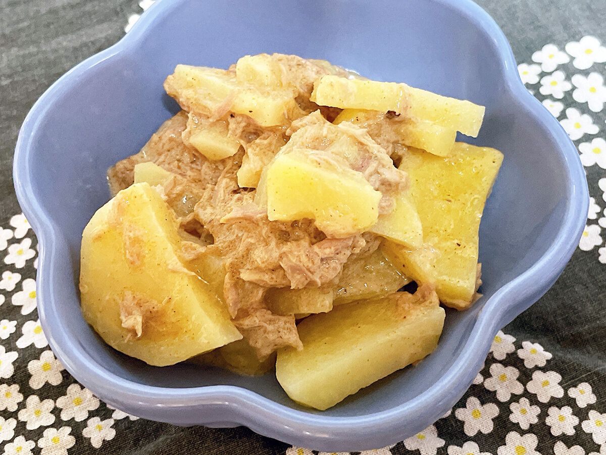 じゃがいもとツナのカレーマヨ和え