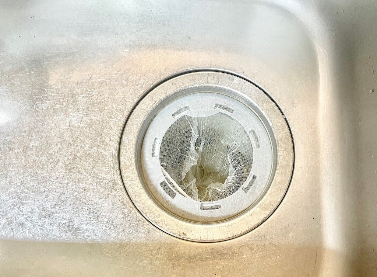 排水口のゴミ受けをやめて「排水口リング」に