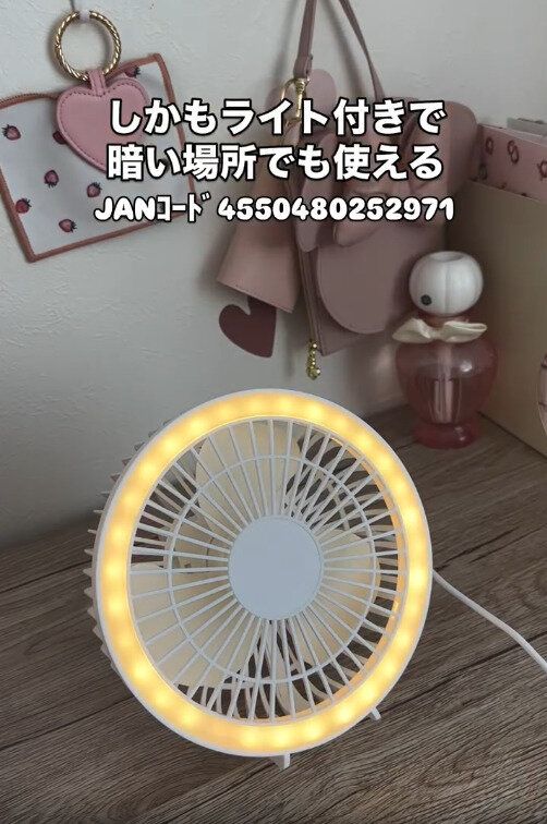 【ダイソー】LEDライト付でアウトドアにも便利