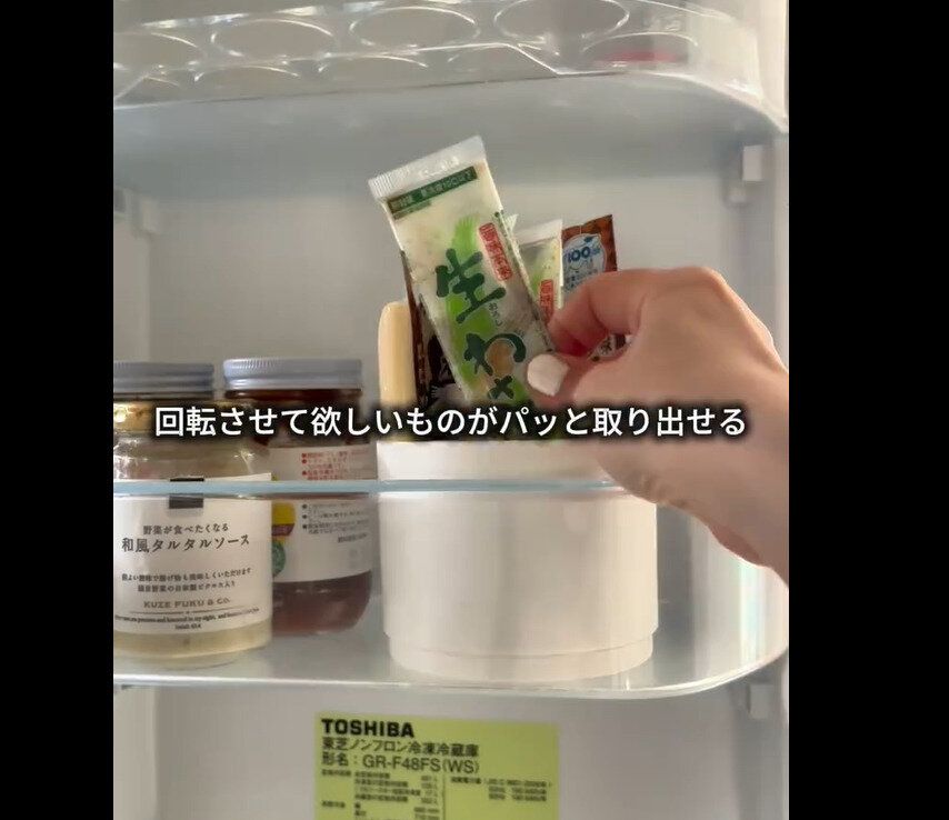 【ダイソー】パッと取り出せる！回転できる収納ケース