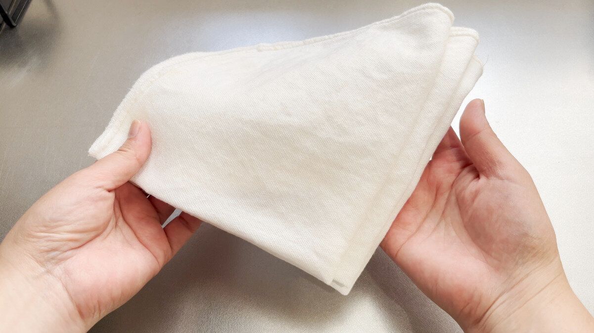 オキシ漬けしたふきん