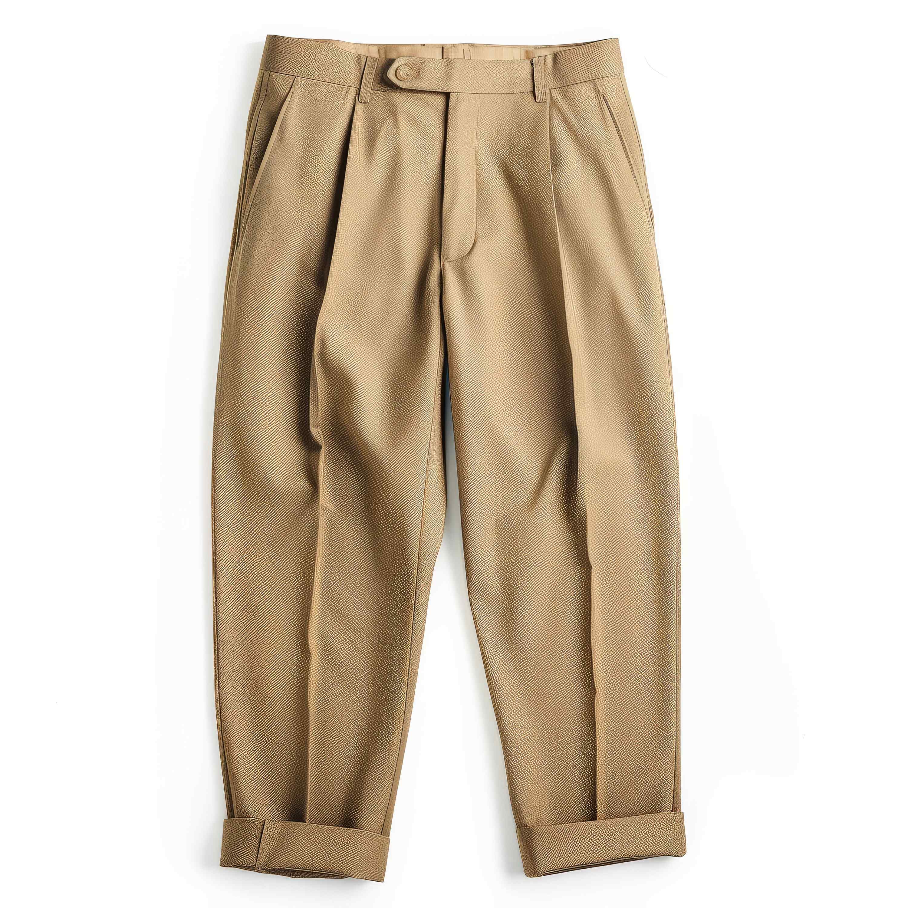 ロールアップしたパンツ