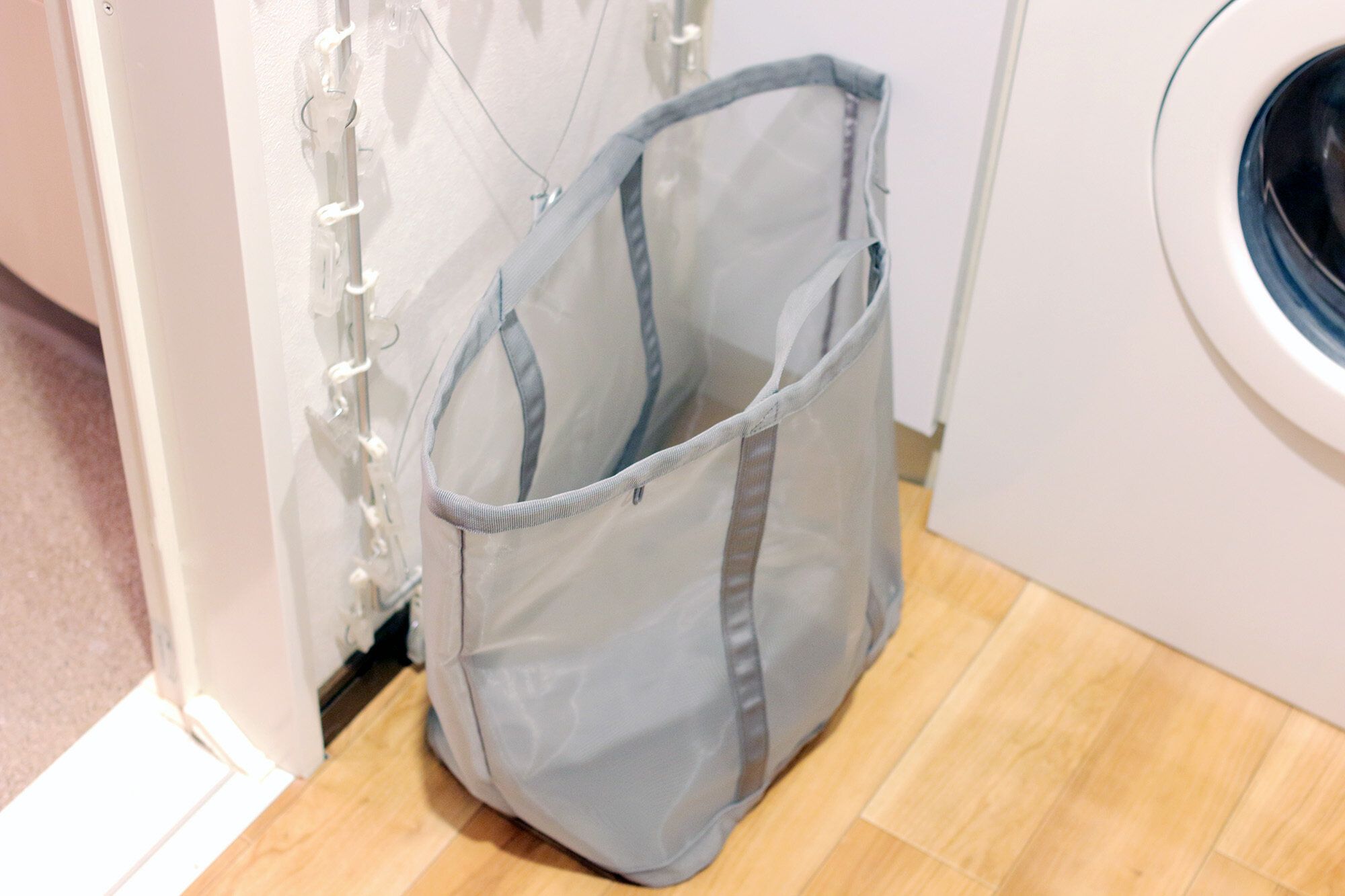 無印良品　メッシュランドリーバッグ