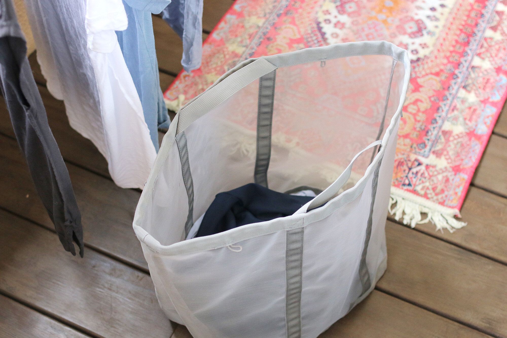 無印良品　メッシュランドリーバッグ